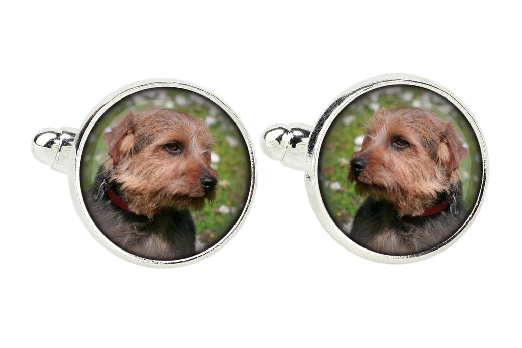 Norfolk Terrier - cufflinks in a box, handmade jewelry, product of the Art-Dog brand