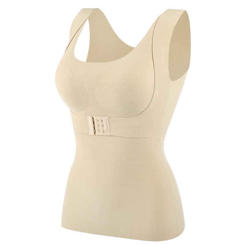Women Thermal Vest Winter Body Shaping Cold Proof Cotton Underwear Warm Clothes Sexy Bra Padded Tops