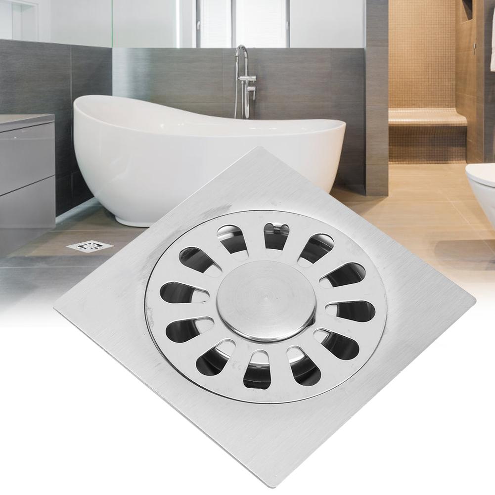 2 Stück Edelstahl Doppelnutzung Quadratische Form Bodenablauf Badezimmer Waschmaschine Zubehör