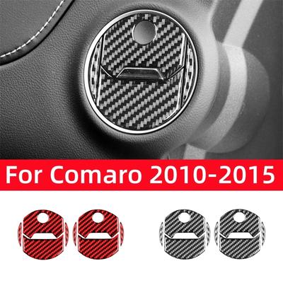 Real Carbon Fiber for Chevrolet Camaro 2010-2015 Accessories Interior Car Side Air Conditioning Vent Trim Cover Decor Sticker