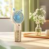 Spray Fan Cartoon Snail Design Silent Motor Mini Handheld Tabletop Fan with Water Mist Cooling USB Rechargeable Handheld