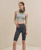 Nokjok Terry Pocket Knee-Length Leggings Running Yoga Wear Pilates Wear