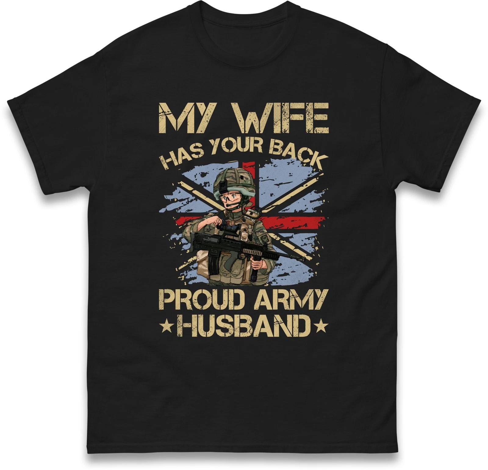 My Wife Has Your Back Tee,Army Husband,Military Wife Support,Remembrance Day Top 2XL