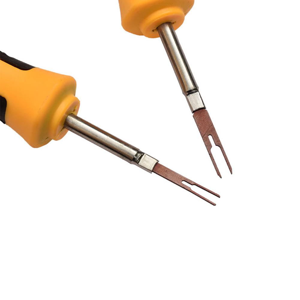 Auto Terminal Ausbauwerkzeug Elektrische Verkabelung Schlüsselstift Auszieher Abzieher 2mm 3mm Drahtverbinder Stiftentriegelung Abzieher Autozubehör