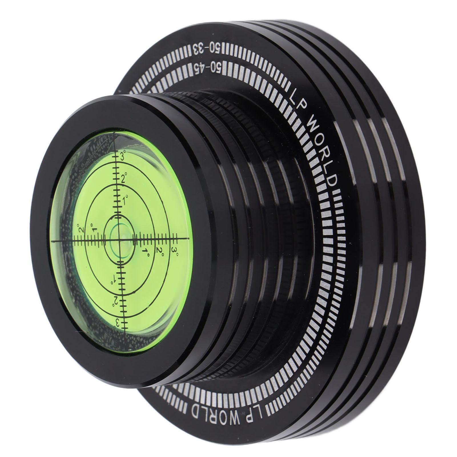 

Стабилизатор веса пластинки, зажим для проигрывателя с пузырьковым выравниванием для проигрывателя пластинок 50 Гц, черный чёрный