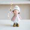 Mini Pink Girl Desktop Ornament Cartoon Frohe Weihnachten Dekorationen Zuhause Wohnzimmer Büro