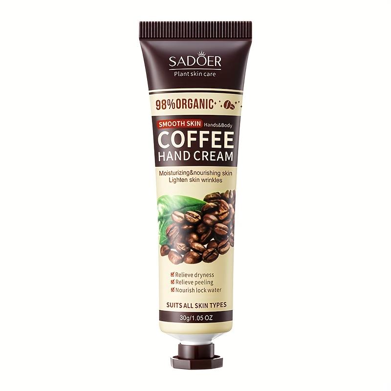 Kaffee Handcreme Hellt auf Spendet Feuchtigkeit Schützt Farbe Anti-Trocken Langanhaltend Feuchtigkeitsspendend Erfrischend Nicht Fettend Tragbar Haut