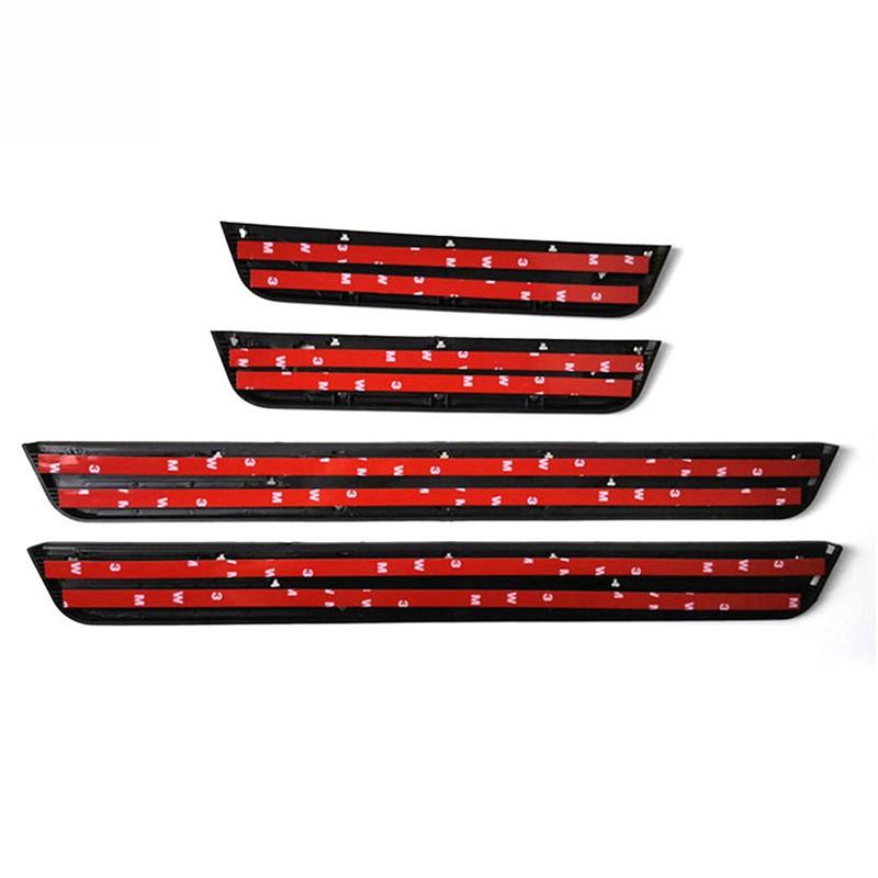 4PCS/Set ABS Stainless Steel For 2017- Peugeot 3008 GT Auto Car Door Sill Pedal Welcome Scuff Plate Decoration Cover
