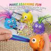Pull Hair Screaming Fidget Monster Toy Soft BPA-Free Squeaky Sound Decompression Toy for Adult Office Stress Relief Home Play
