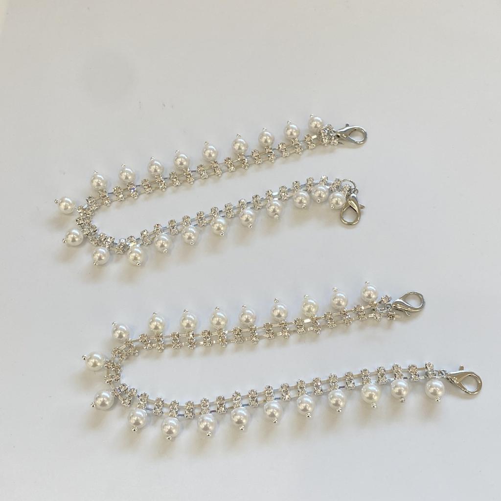 Multifuntional Removable Shoe Accessory Heel Ornament Girl Stylish Shoe Clip Beaded Shoe Charm Detachable Heel Accessory