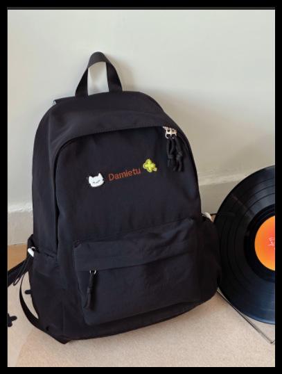 Schoolbag Japanese ins small fresh casual schoolbag female high school student college student cute backpack high value lightweight backpack