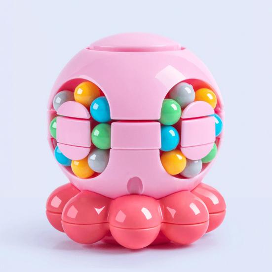 Cube Toy Smooth Rotation Stress Relief Fidget Toy Fall-Resistant Octopus Shape Sensory Fidget Gadget Kids Puzzle Cube Toy