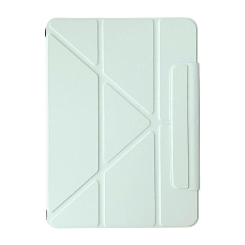 Hoesje Voor iPad A16 11e 10e 10.9 Air 4 5 Pro 11 - Y-Vouw Stand Cover iPad 9.7 10.2 8e 9e Air 1 2 3 10.5 Mini 6 7 funda Ipad Pro11 2024 2025 lichtgroene kleur