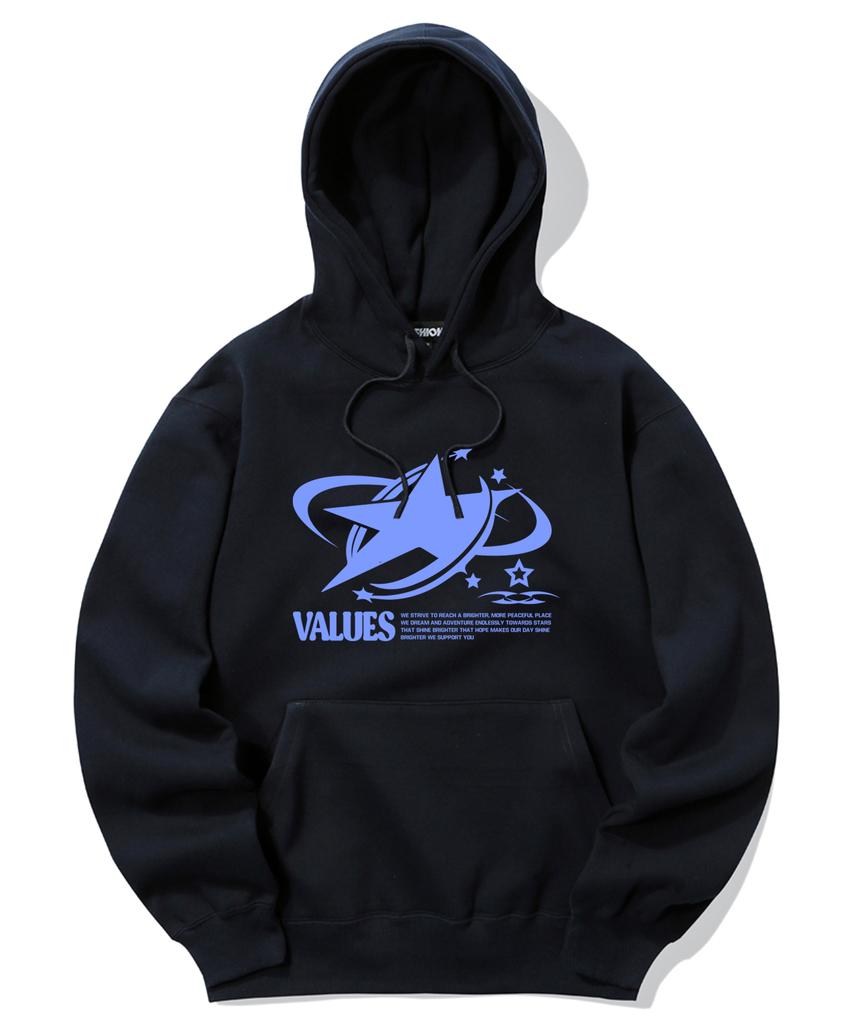 Blue Stars Graphic Hoodie - 9 Colors (Type A)
