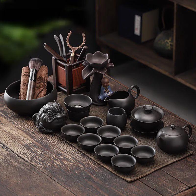 Qianyu Japanese Retro Zisha Kung Fu Tea Set