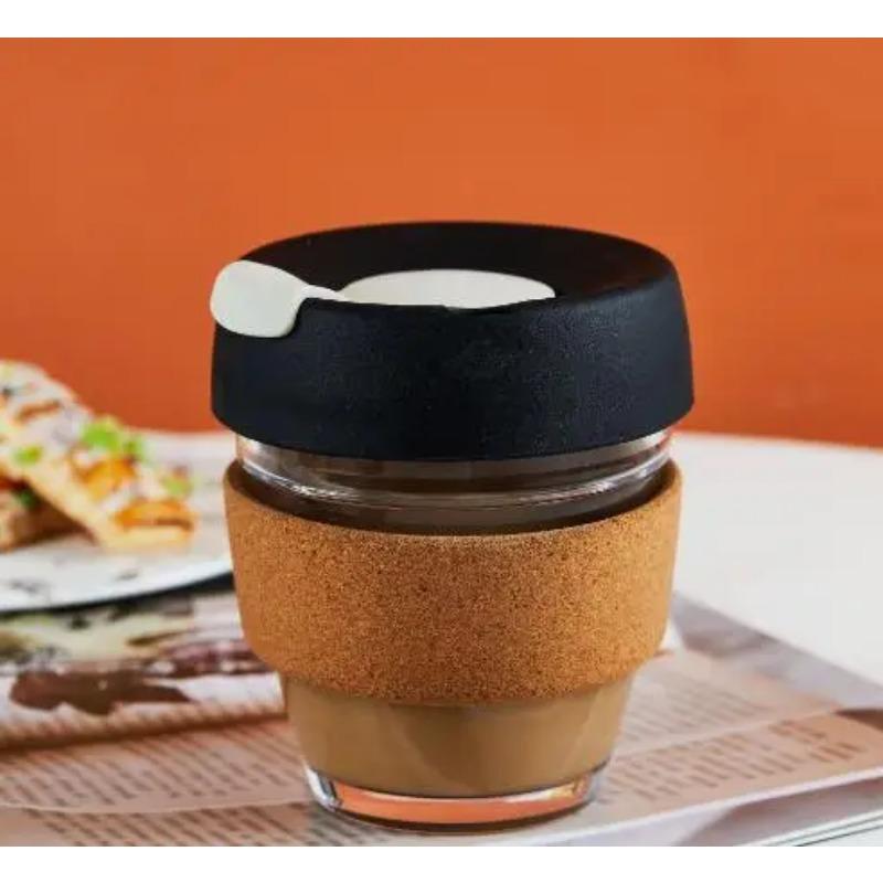 Kieselgel Glas Kaffeetasse Kork Set zur Isolierung gegen die heißen Ideen mit Tasse 201-300ml