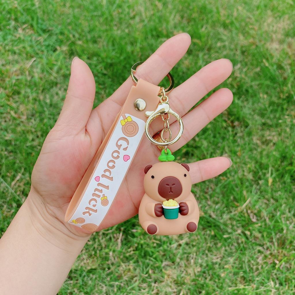 Capybara Kapibara Serie Puppe Schlüsselanhänger Schultaschenanhänger Student Kleines Geschenk Anhänger