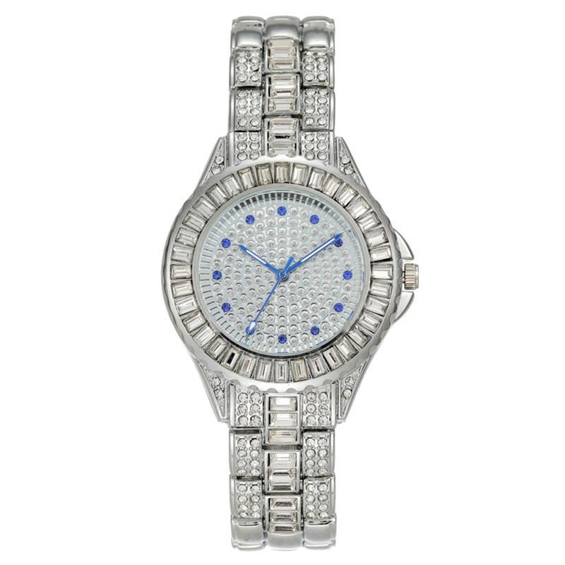 

Starry Sky Ladies Watch Quartz Movement With Jewelry Clasp For Elegant Women Silver