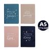 Clapoyis A5 Notebook, Horizontally Ruled, 14.5x21 Cm, Stylish Hardcover, Blue
