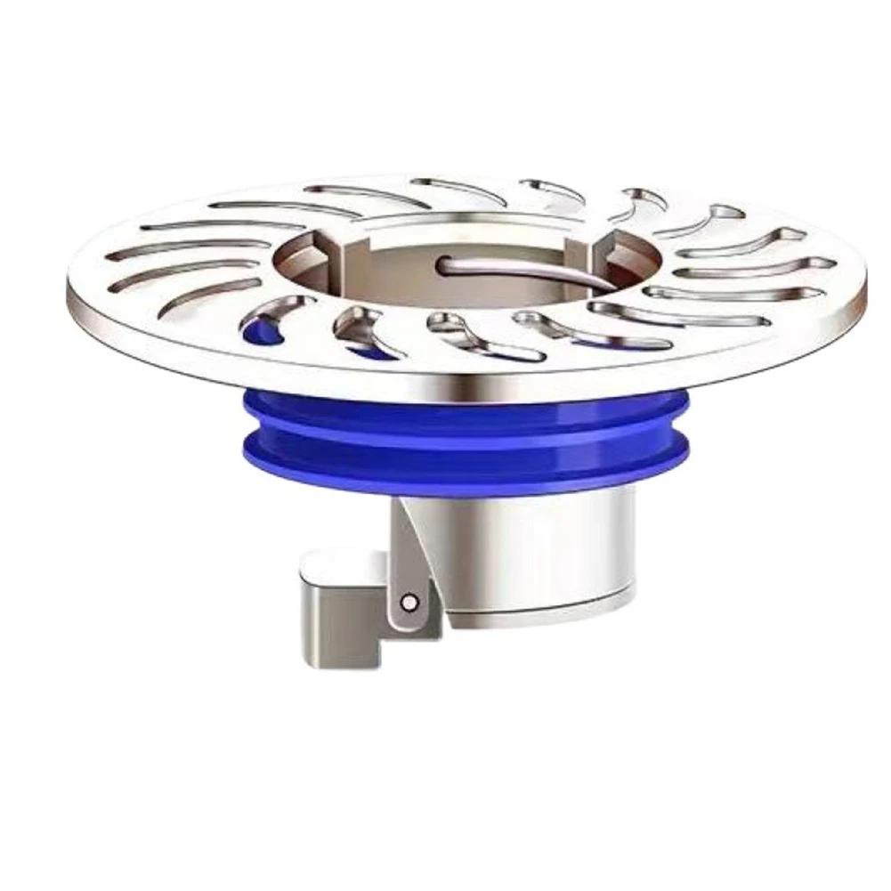 Floor Drain Backflow Preventer Filter Plug Shower Waste Water Drainage Sink Strainer Hair Catcher Bathroom Floor Drain Cover