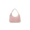 Prada Classic Silver Buckle Triangle Logo Plush Wool Mini Handbag Women handbags Pink 1NE515-2DUE-F0615