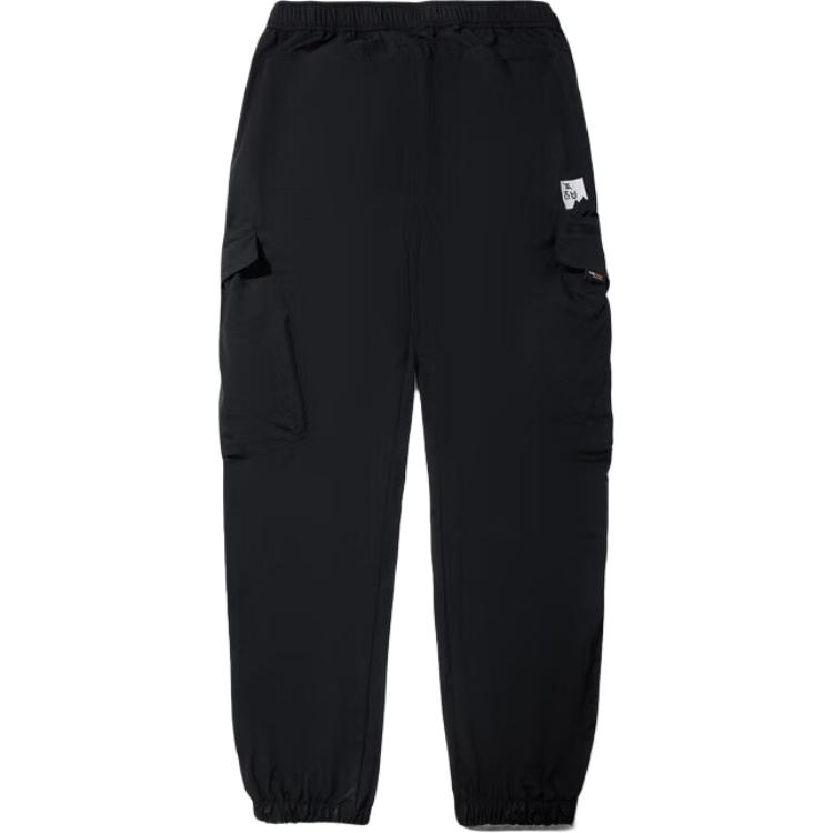 Li Ning Casual Pants Men s Black Moderate Cuffed Pants AYKV887-1 XL