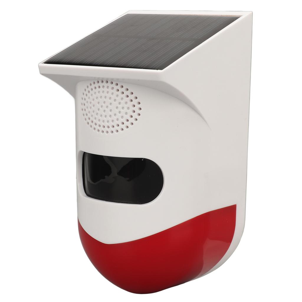 Solar Strobe Light Alarm Waterproof Waterproof Anti Theft Outdoor Motion Sensor Siren Alarm for