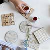 Exquisite Colorful Shell Insulated Tea Pot Cup Mats, Household Modern Minimalist Desktop Heat-resistant Tea Ceremony Tableware