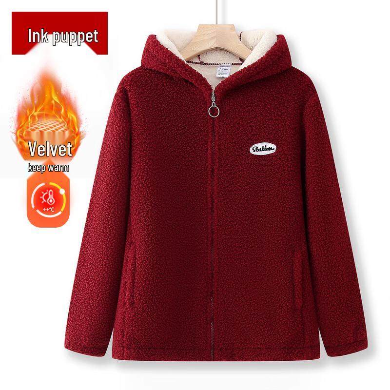 

Женская зимняя толстовка с подкладкой из овечьей шерсти Mo ou 2XL