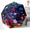 1pc Star Confetti Automatic Open/close Folding Compact Umbrella, 8-Rib Sturdy Canopy, Lightweight Portable, Everyday Use, Gift, Outdoor Umbrella, Trav