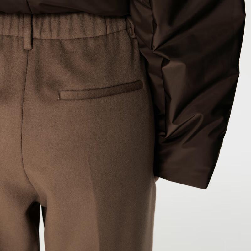 JNBY 2024 Winter Loose Fit Wool Blend Banana Pants