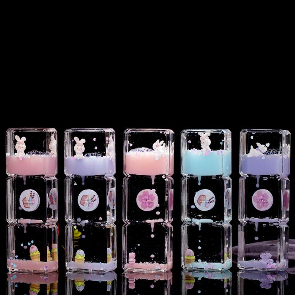 Creative Liquid Hourglass Cute Rabbit Hourglasses Timer Toys Desk Decorations  Office Decoration