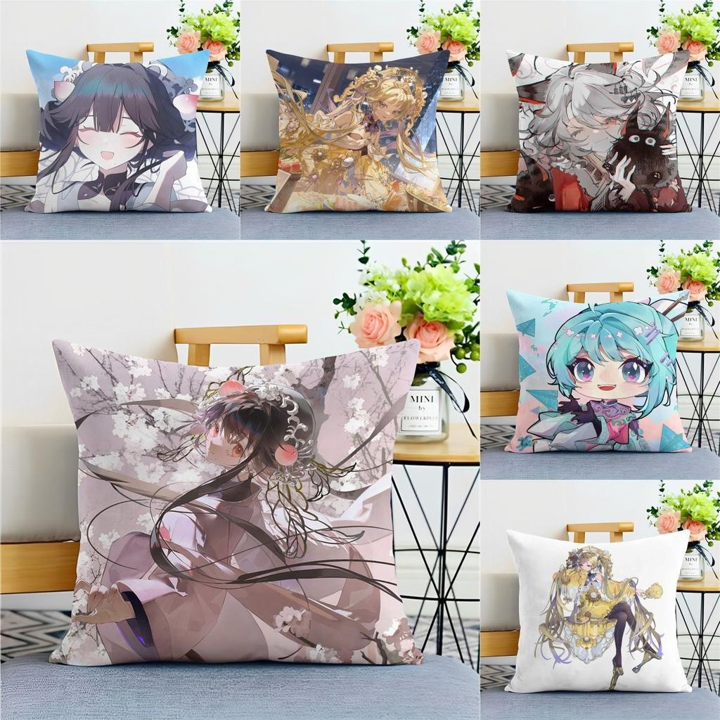 Wuhua Peripheral Game Two-dimensional Double-sided Dormitory Nap Bedside Pillow Animation Pillow Cushion Birthday Gift Pillow