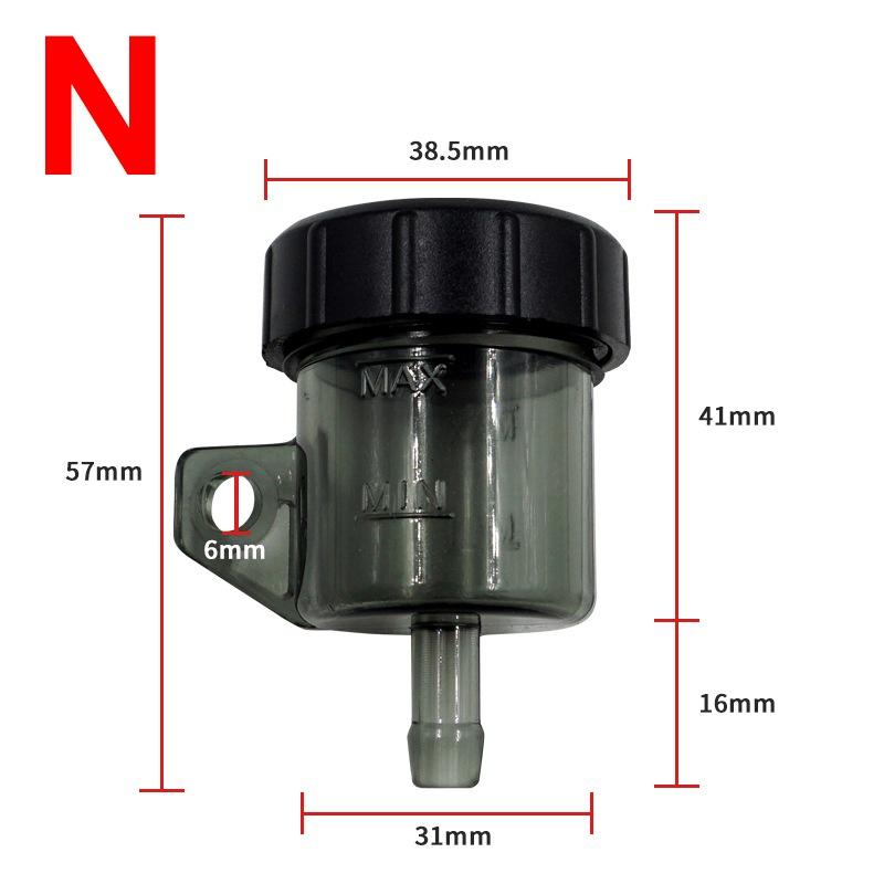 Universal Motorcycle Lever Brake Oil Tank Foot Brake Master Cylinder Oil Cup Fluid Bottle Reservoir Dirt Bike Scooter Pitbike