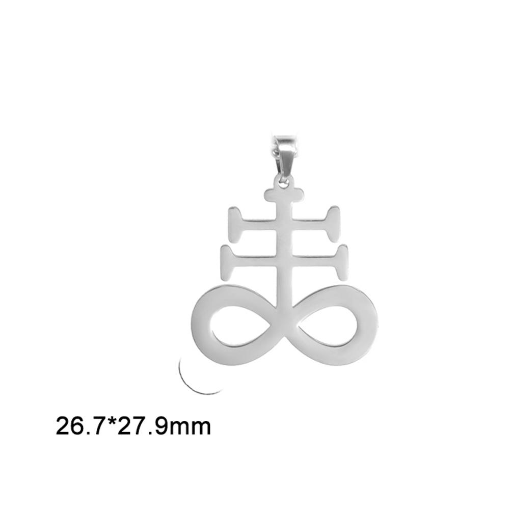 Dawapara Lucifer's Sigil Charm Seal Pendant Lucifer Symbol Charm Stainless Steel DIY Accessories for Necklace