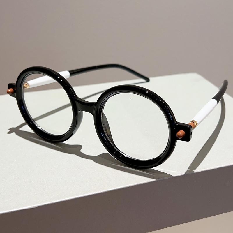 Vintage Round Sunglasses Fashion Retro Candy Color Blue Light Blocking Shades Eyewear Trendy Brand Designer Sun Glasses