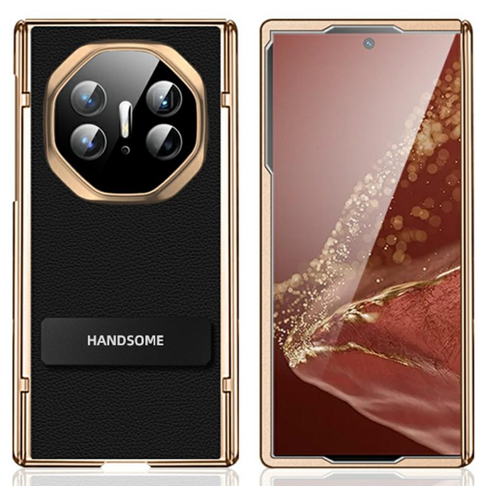 

Для Huawei Mate XT Ultimate Case Магнітний шарнір Шкіра+ПК Підставка Задня кришка Black