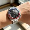 Business Mens Analog Watches Wateproof Diving Watch Luminous Dial Steel Band Daily Calendar Quartz Watch