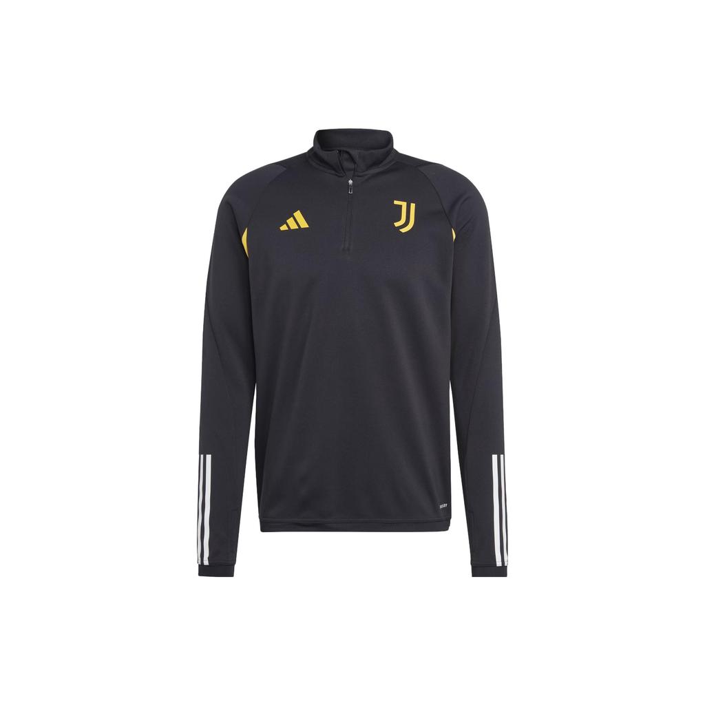 Adidas Juventus Tiro 23 Training Top Color Block Logo Print Long Sleeve Football Shirt Men tops Black HZ5052