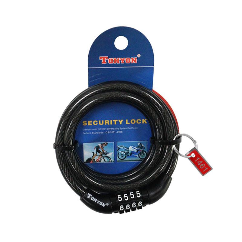 Bicycle Lock With Password Steel Wire For Mountain Bike Security And Theft Prevention