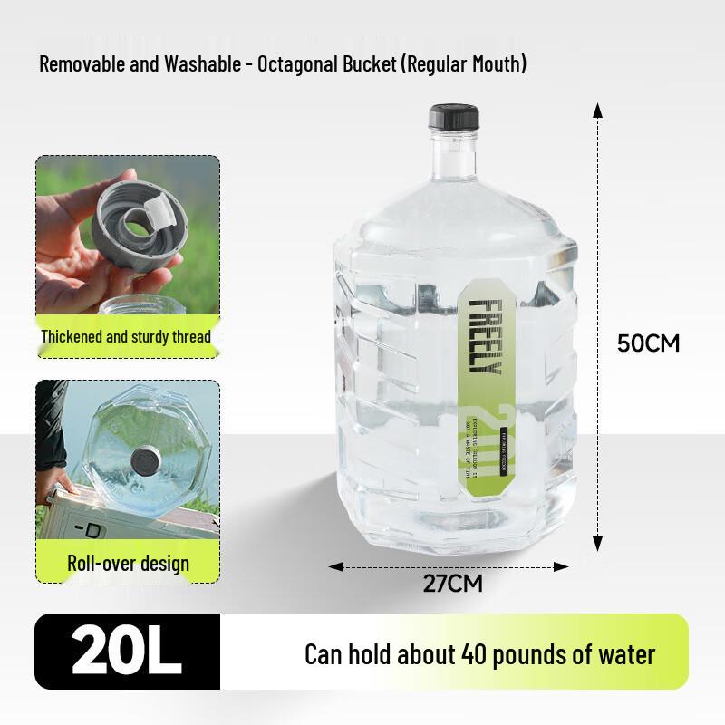 Food Grade Transparent Octagonal Water Storage Bucket