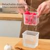 Clear Plastic Food Storage Box Portable Moisture Proof Sealed Snacks Grain Storage Container Drain Fruit Box Kitchen Organizer