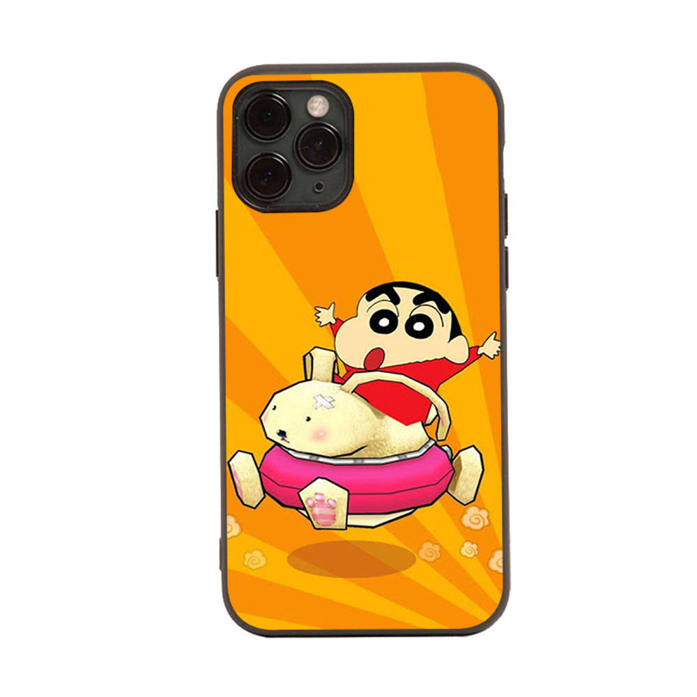 

Чехол для iPhone 16 15 Plus 14 13 12 11 Pro 8 7 6S 6 SE 5S X XR XS Max Realme C30 C33 C31 9I Black Sofe Cover WI84 Crayon Shin Chan VIVO Y53S индиго