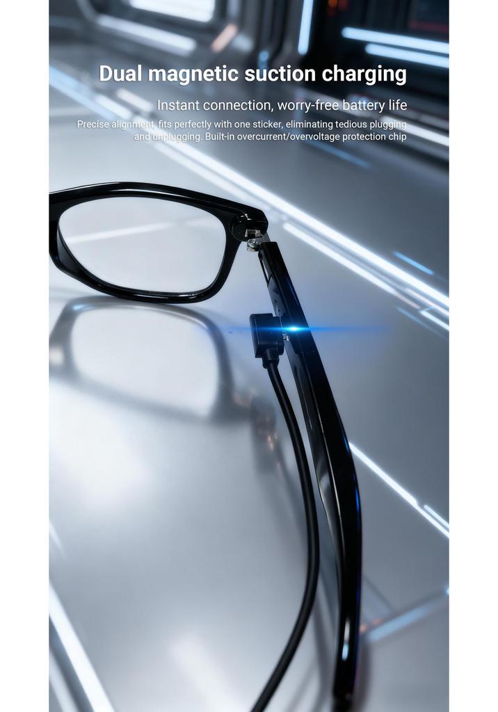 F60 Smart Bluetooth Glasses: AI Translation & Anti-Blue Light, Supports 100+ Languages