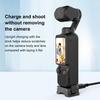 For DJI Osmo Pocket 4 / 3 PULUZ Plastic Quick-Release Charging Adapter Base (Black)