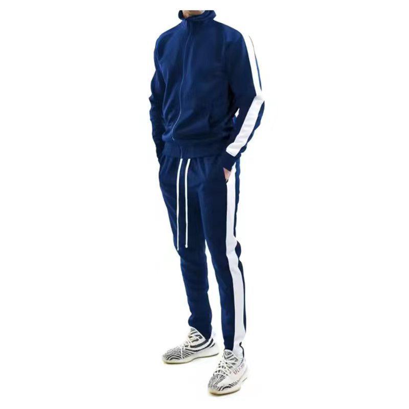 Customizable European and American Autumn/Winter Hooded Sports Suits for Young Men