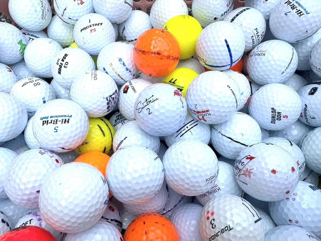 Carefully Selected Lost Lost Ball Color Various 30 Balls [30-Pack A-Class Balls] Mix, White, Brands, (Includes White-Colored Markers)