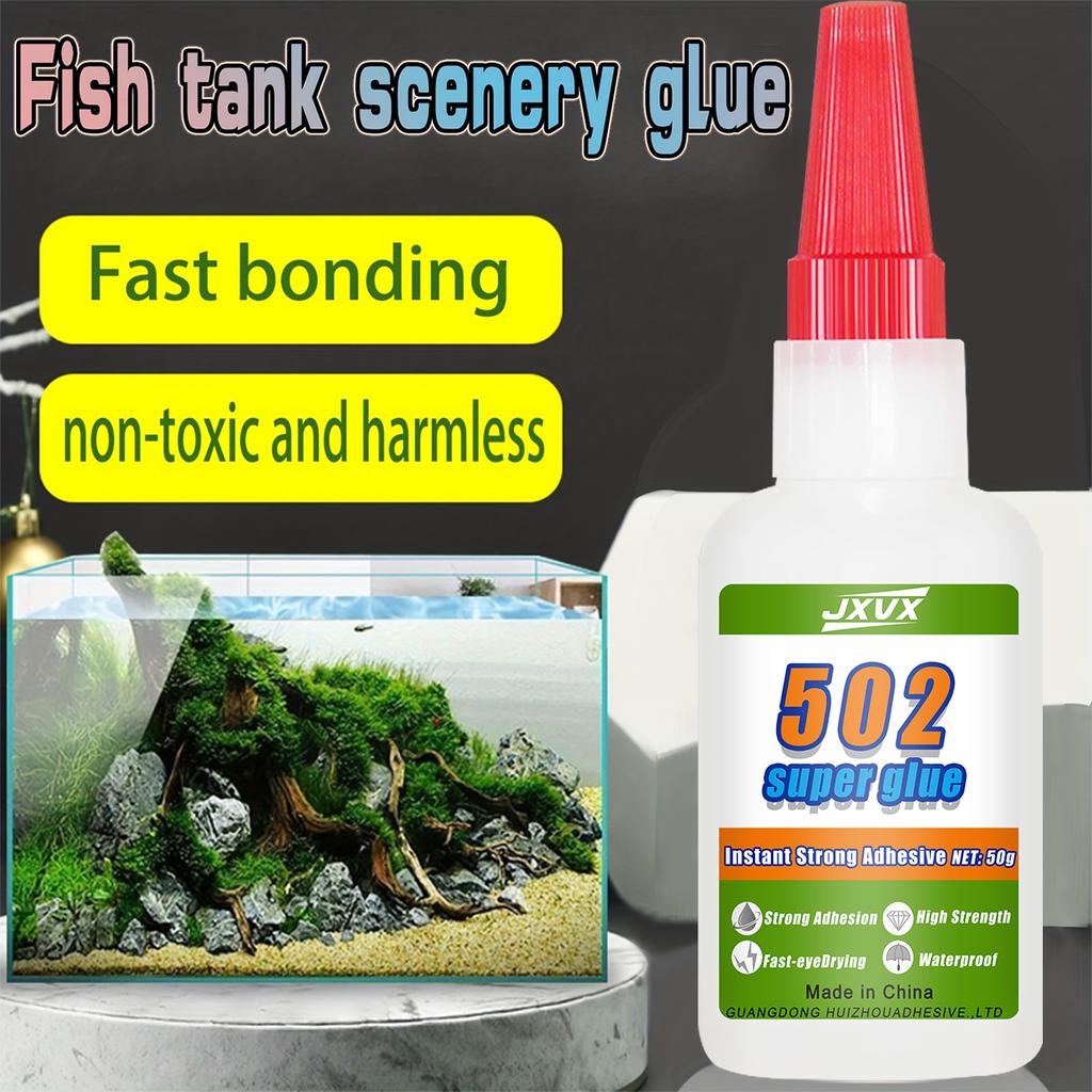 502 Super Glue – Aquarium Sealant: Buy One, Get One Free. Instant Adhesive, All-purpose Glue, Super Glue. For Metal, Plastic, Glass, Wood and Stone.