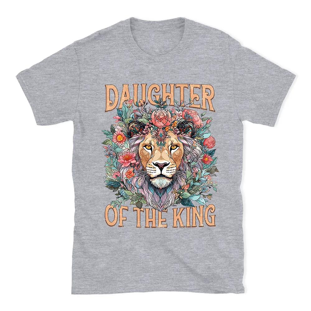 Summer 2026 Daughter of The King Christian Unisexs Tshirt High Quality Stylish Round Neck Print Unisexs and Womens Tshirt