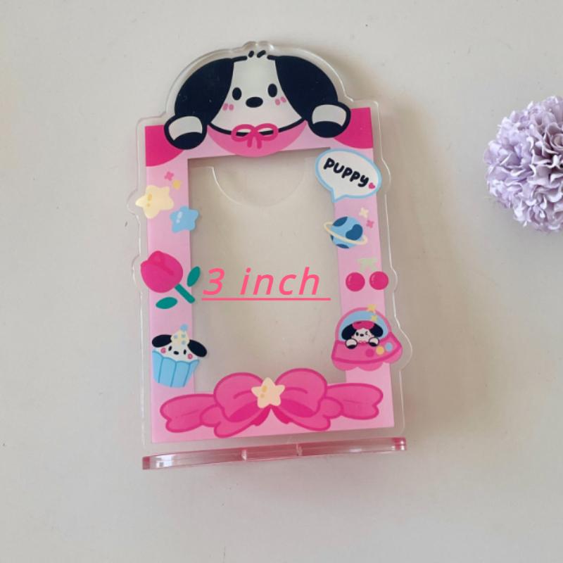 

Мультяшная фоторамка для щенка и котенка, красочный держатель для фотокарточек, 3 дюйма, дисплей для K-pop фото, настольный декор, оптовая продажа, новинка 2025